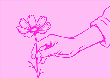 Pluckd Recruiting - hand plucking a flower